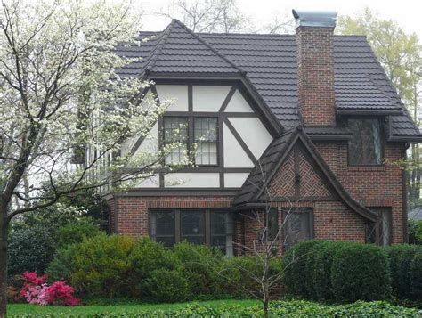 tudor house with metal roof|what color are tudor houses.